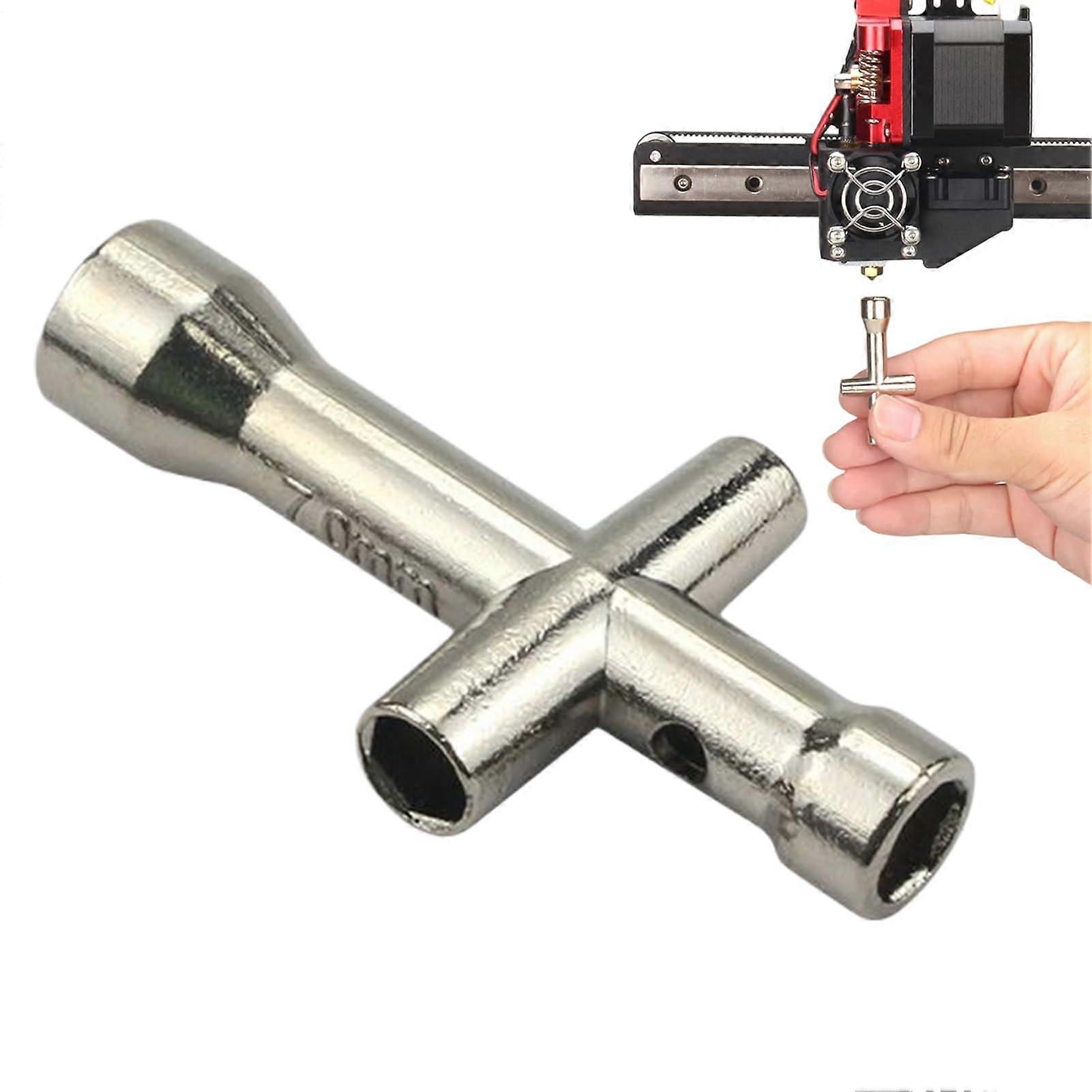 Versatile Socket Key Multifunctional Compact Nut Tool | Anti-Slip Cross Wrench For Precision Robotic Maintenance