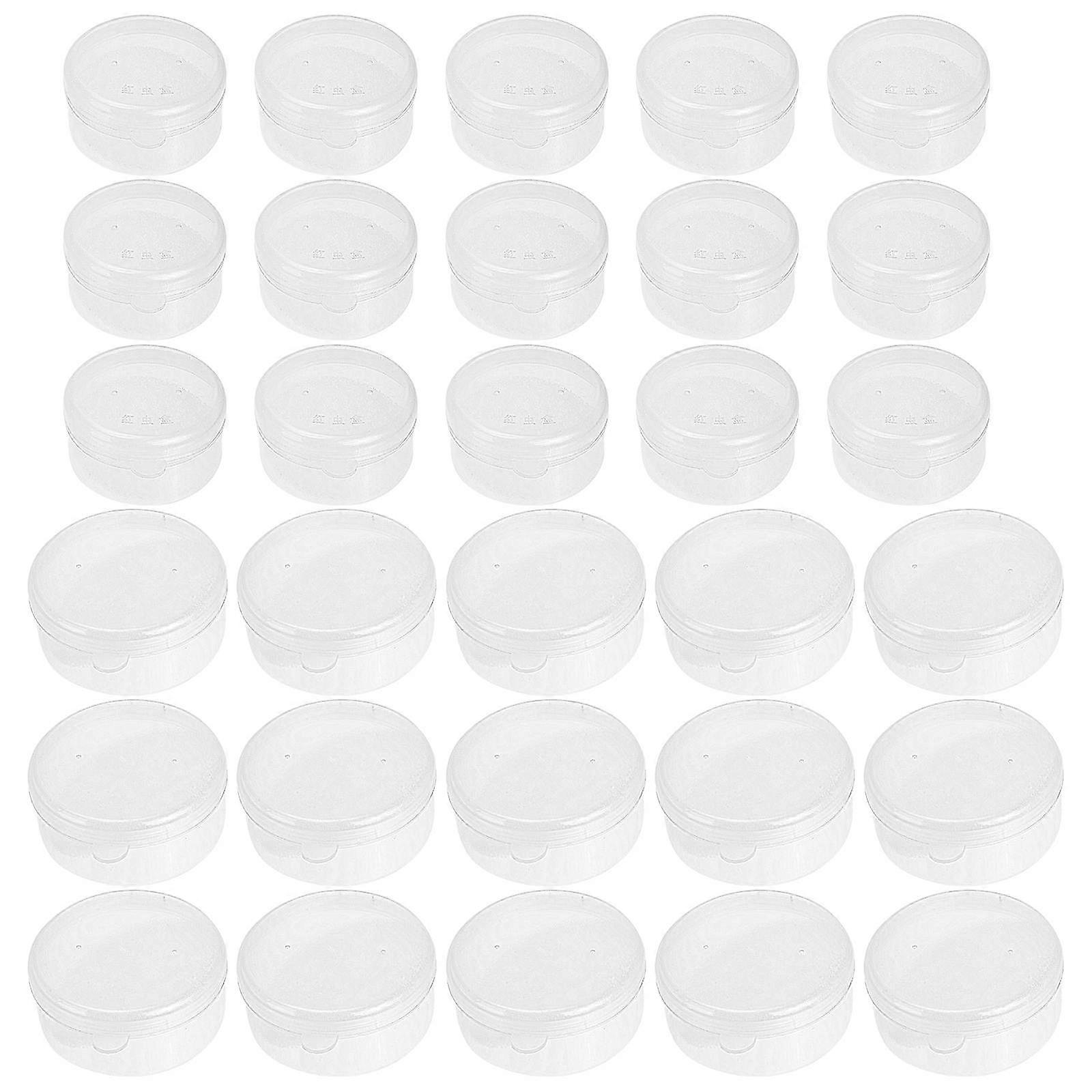 White Plastic Bait Box for Storage Lightweight Portable with Breathable Design 40Pcs