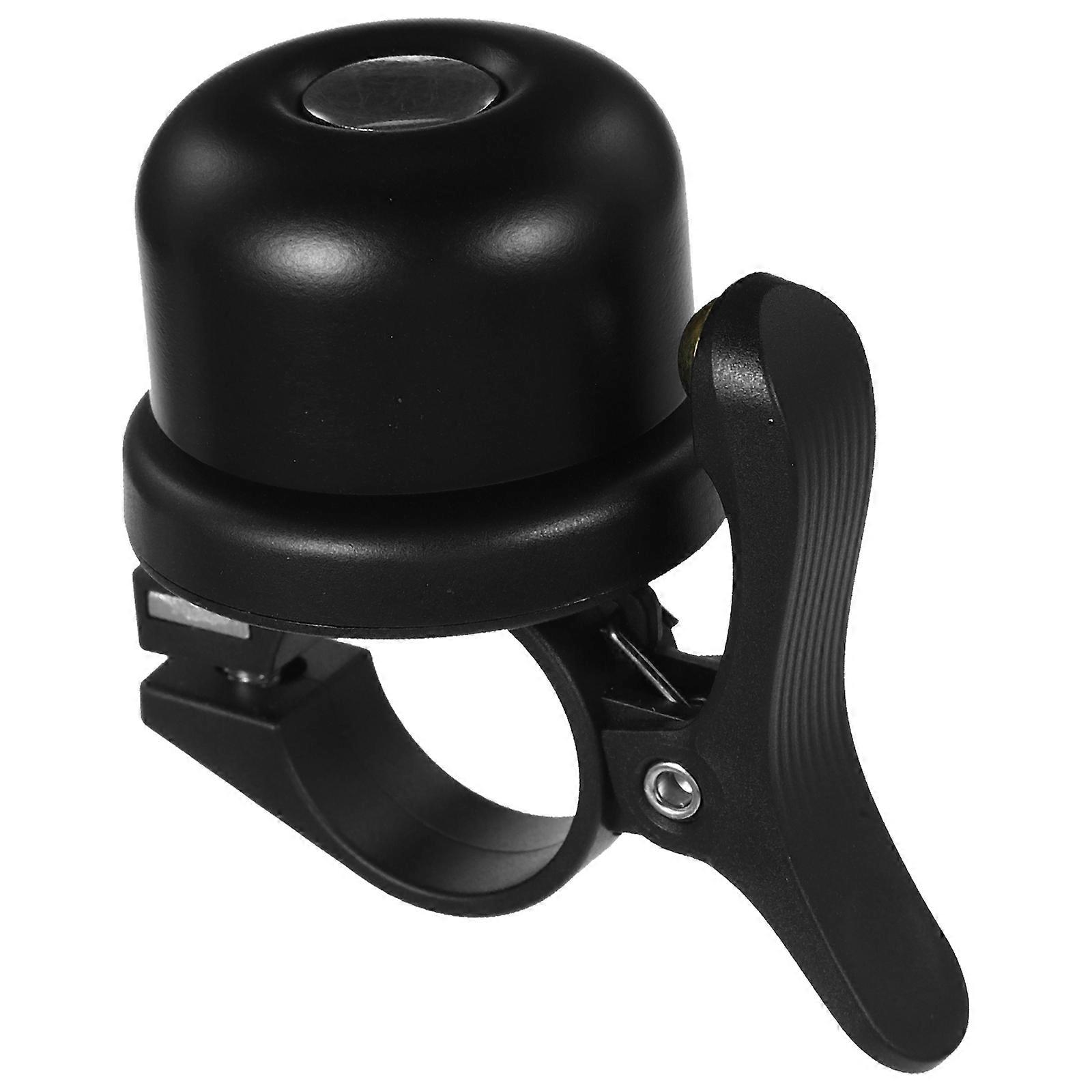 Portable Bike Bell for Road Vehicles Made of Copper with Retro Design and Durable Bracket Black