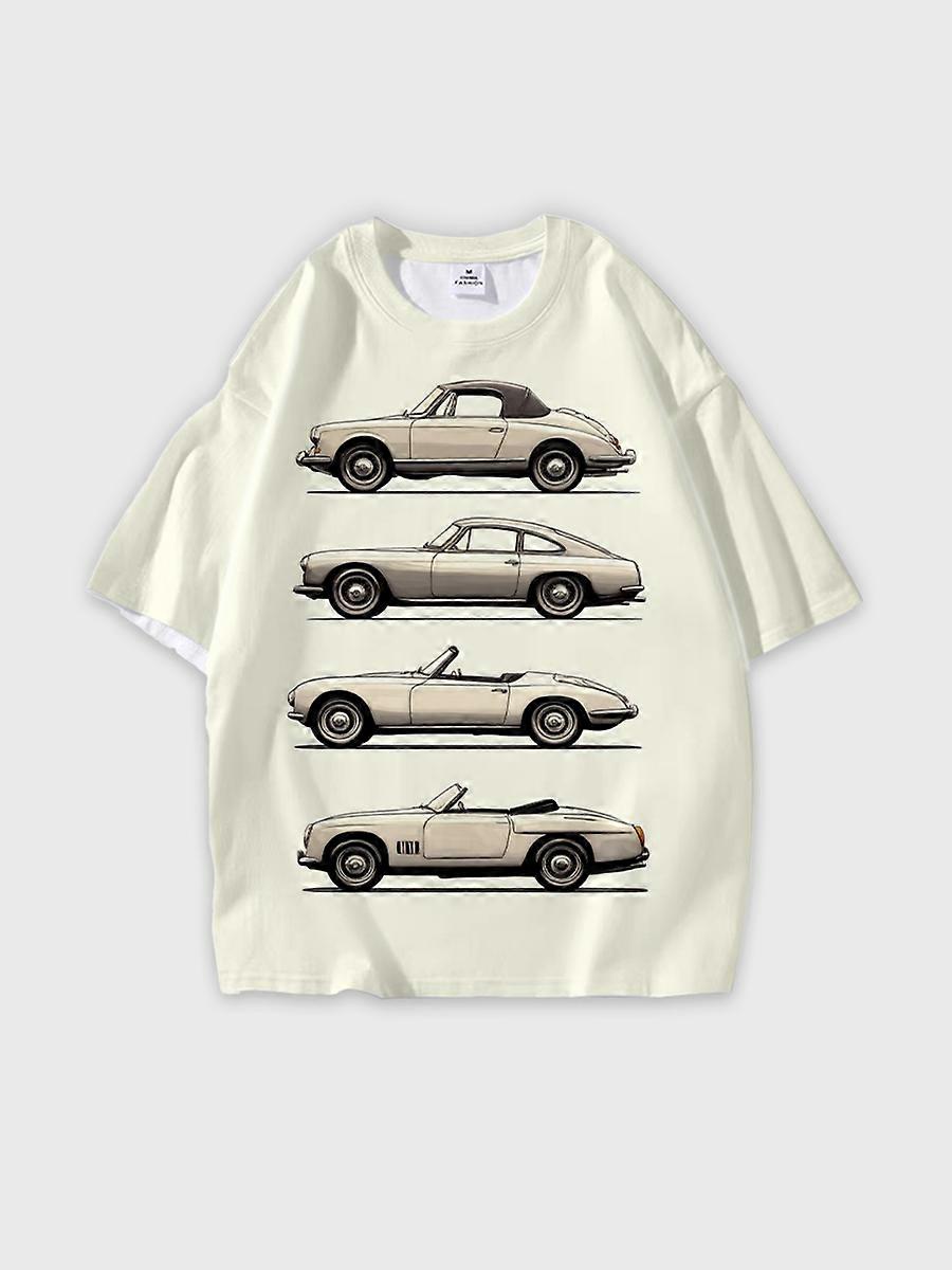 T-shirt round neck Pattern loose short sleeve N204