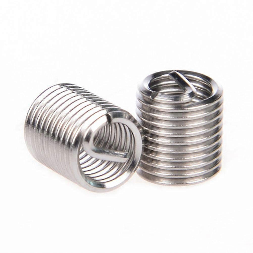 Screw Thread Repair Kit Thread Inserts For Automotive Repairs M3x0.5x2D Silver 60Pcs