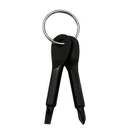 Screwdriver Keychain Mini Chrome Vanadium Alloy Steel Hand Tool Slotted/Phillips Screwdriver Key Ring