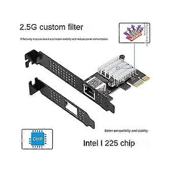 2.5g Single Port Gigabit Lan Port 2500m Desktop Server Gaming Lan Io-pce225-