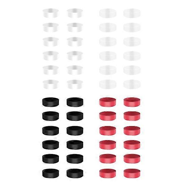 Invisible Protective Ring for PS5-PS4/Switch- PRO/Steam-Deck Silicone Elastic Joystick Guard Ring 48pcs Ultra-Thin Cover