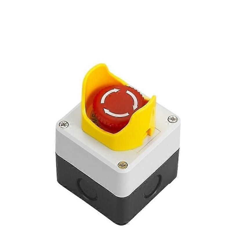 Emergency Stop Push Button Switch Control Box Elevator With Protection Cover Waterproof Enclosure 22