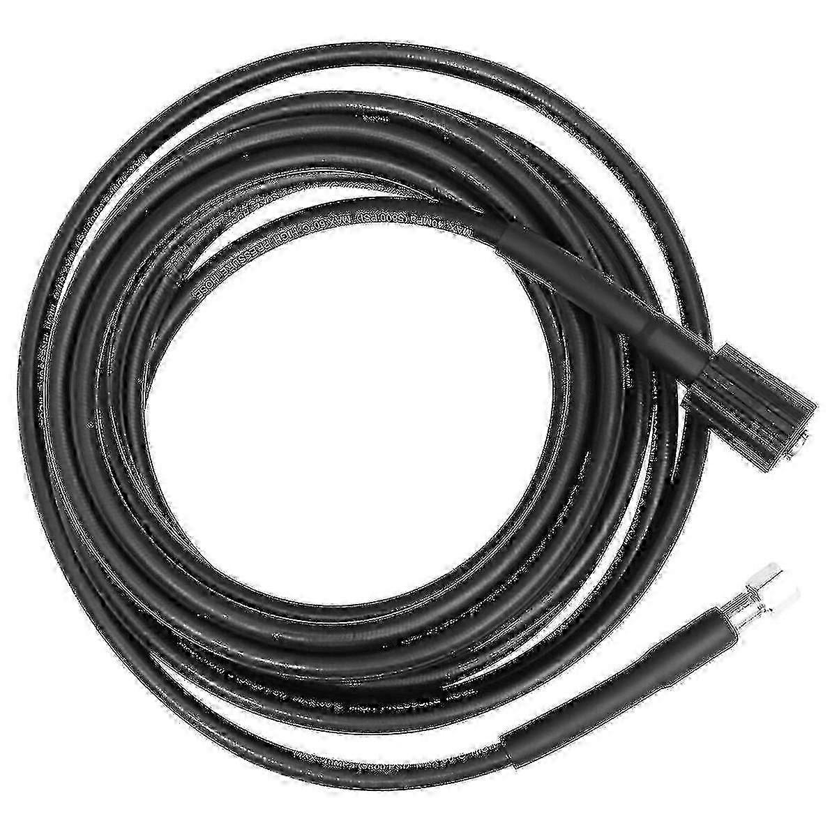 High Pressure Hose for Power Washer, 8m 160Bar M22 Fitting, Black hwy