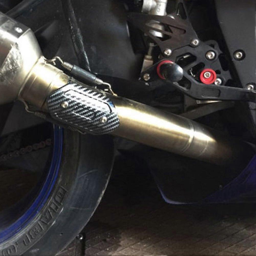 Motorcycle Mid-Pipe Heat Shield Cover for Enhanced Performance and Style - Universal Fit, Durable Material, Black Color