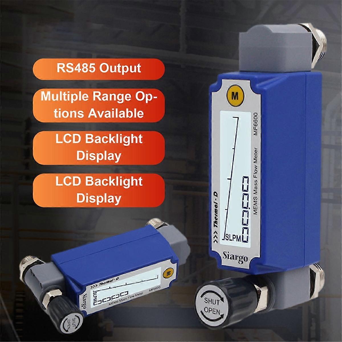 MF6600 Thermal Mass Flow Meter Digital MEMS Gas Flowmeter B