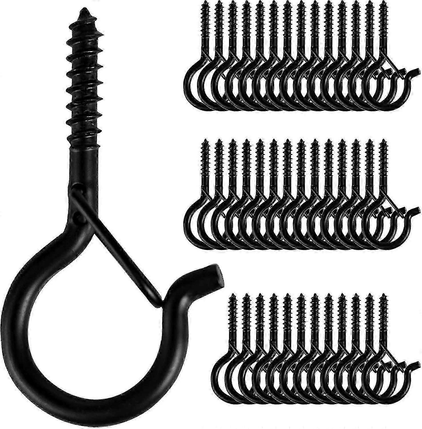 20 Pcs Hanger, Screw Hooks For Outdoor String Lights, Safety Buckle Design, Easy Release
