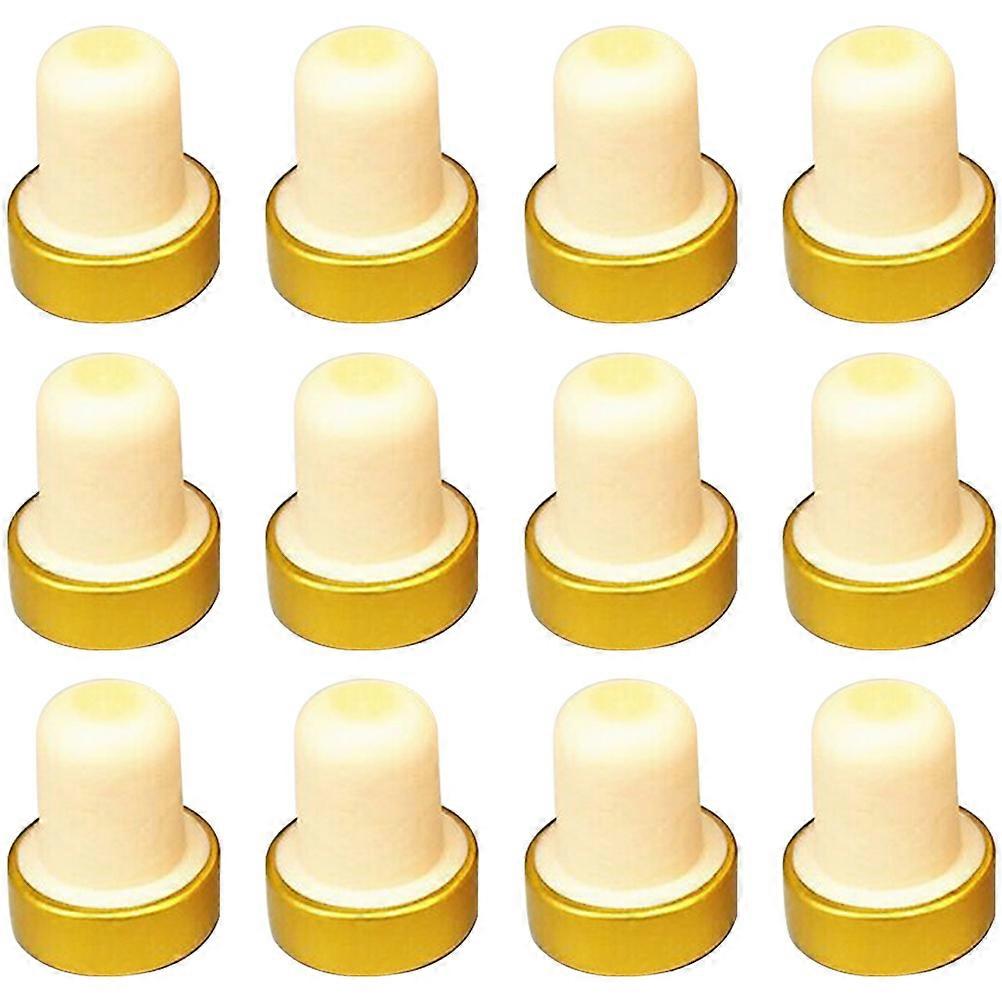12pcs Shaped Corks, Premium Wooden Stoppers for Leak Sealing, Home Use & Festive Occasions