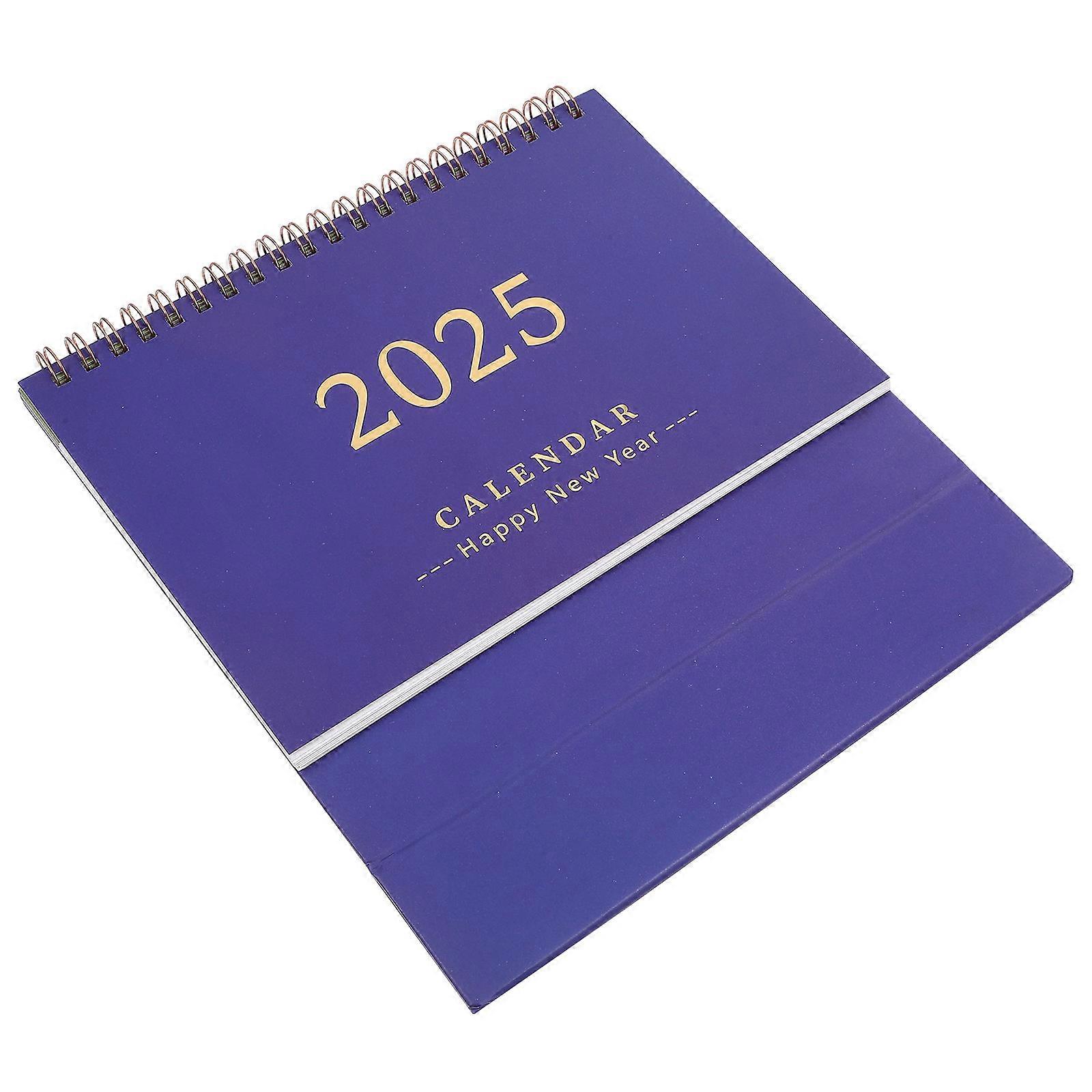 Portable Monthly Flip Paper Calendar with Coil Binding – Chic Desktop Organizer for Home and Office, Manual Date Change, Academic Year July to
