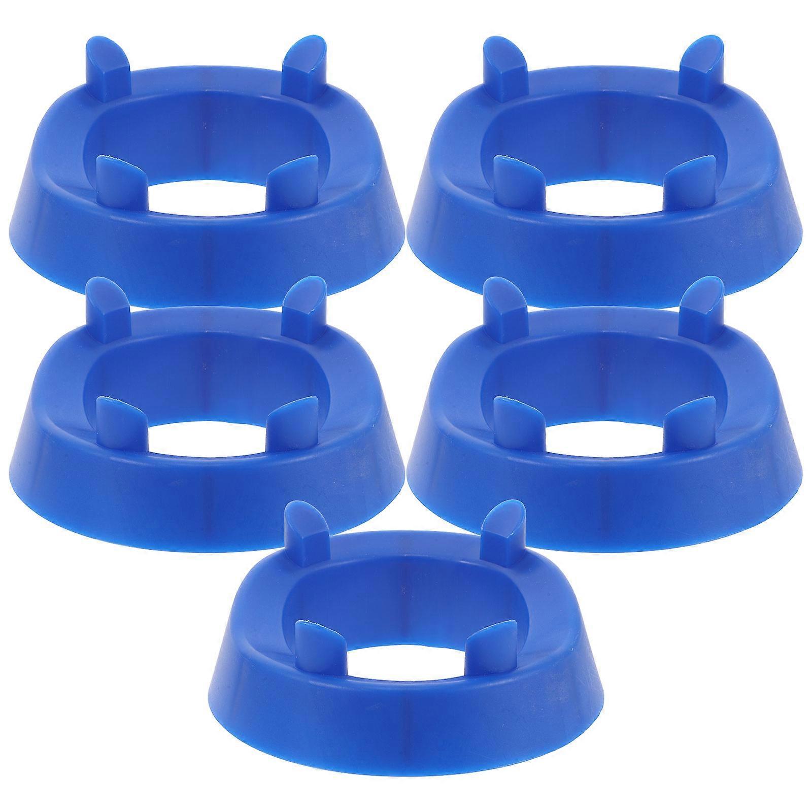 Sports Ball Storage Display Stand Plastic Football Base For Indoor Display Simple Design 4.91X4.91X2.12in 5Pcs