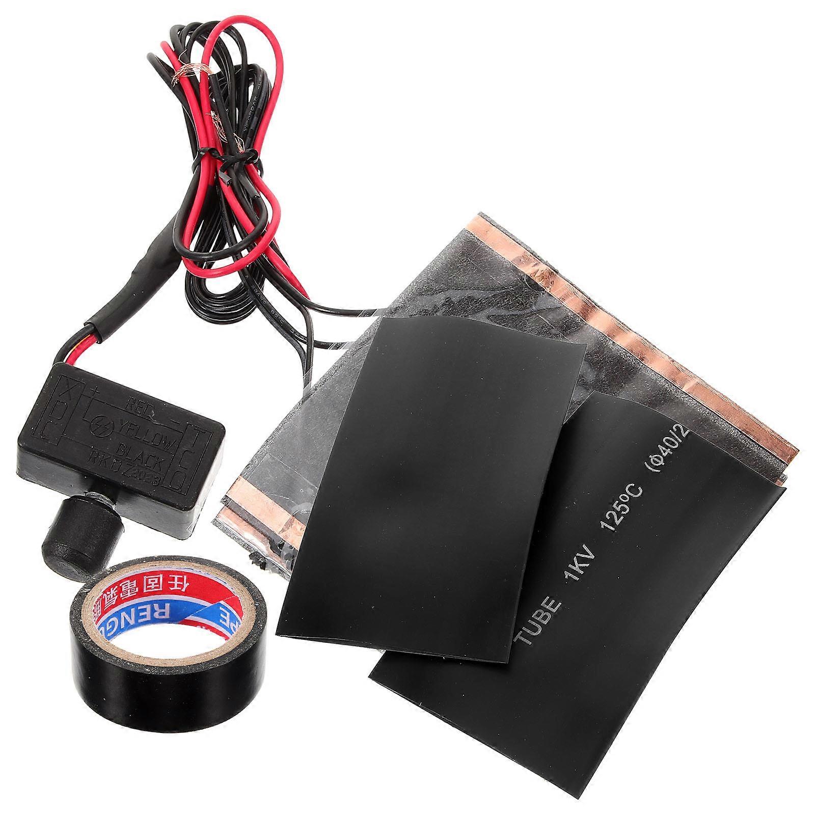 Heated Motorcycle Grips with AntiFreezing Design for Cold Weather Bike Use Black Plastic 1 Set