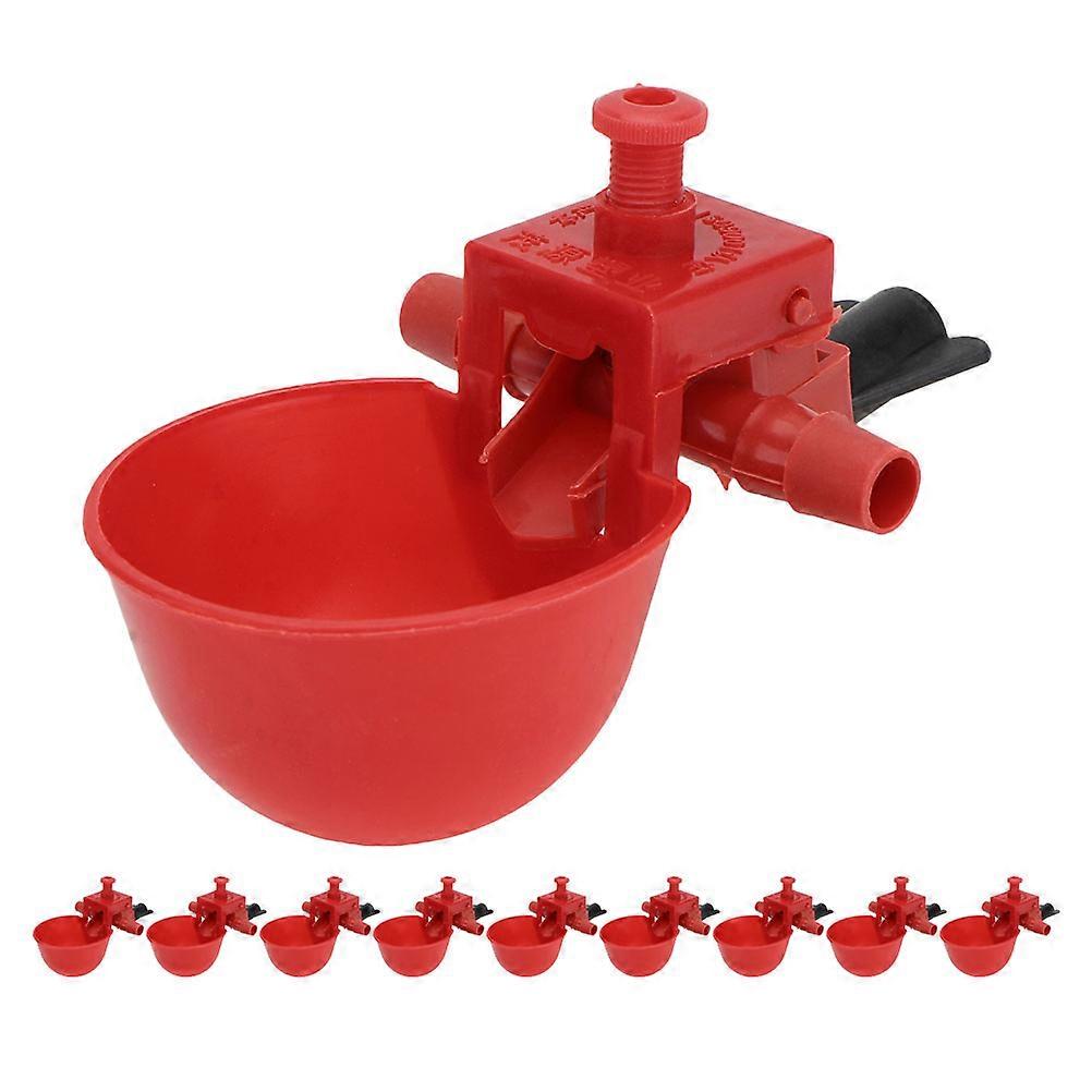 Chicken Drinking Cups Poultry Feeding Container Water Storage Simple and Elegant Appearance 10Pack