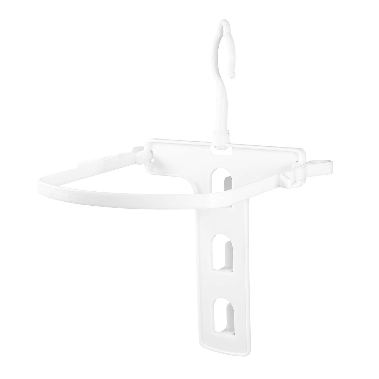 Portable Plastic Folding Clothing Hanger Ergonomic Drying Solution For Household Users Adjustable Width 2Pcs
