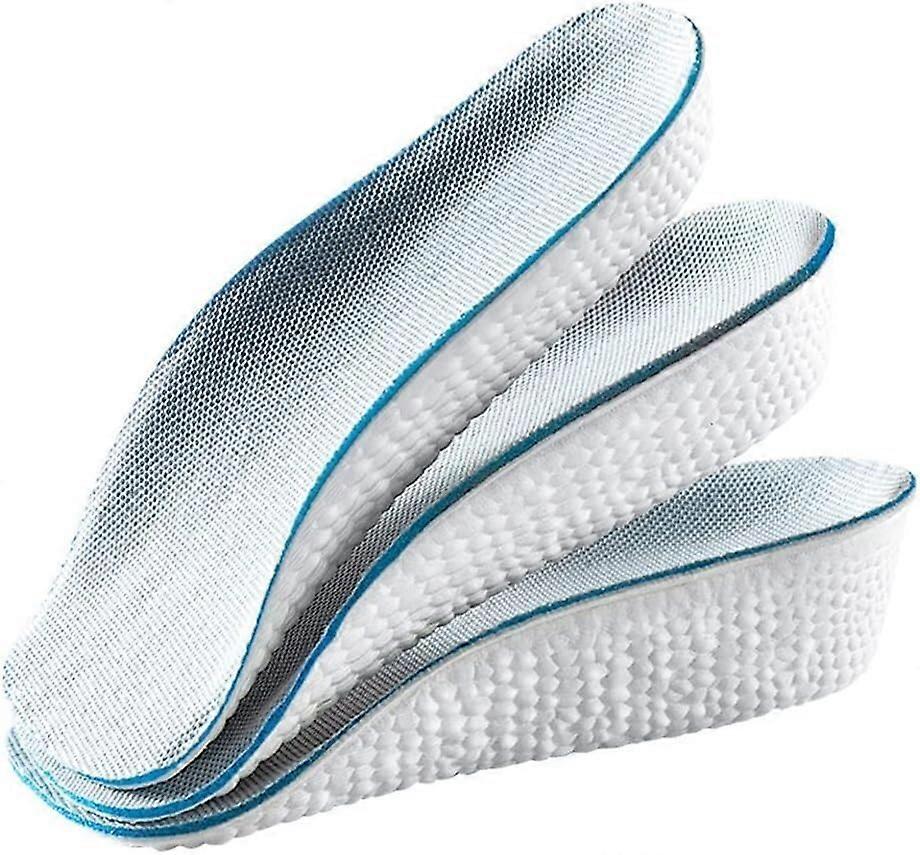 Cushion Shoe Insoles for Men and Women, Lightweight Soft Elastic Height Increase Insoles, 3 Pairs, Comfortable Shoe Pads