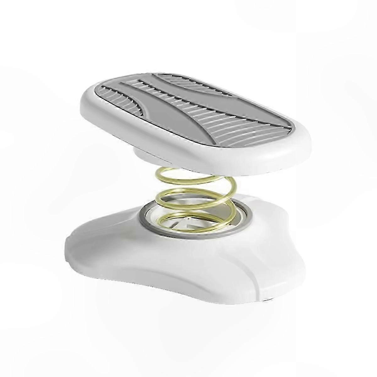 Fußstrecker zur Knöchelstütze - Ergonomischer Badezimmerhocker in Grau