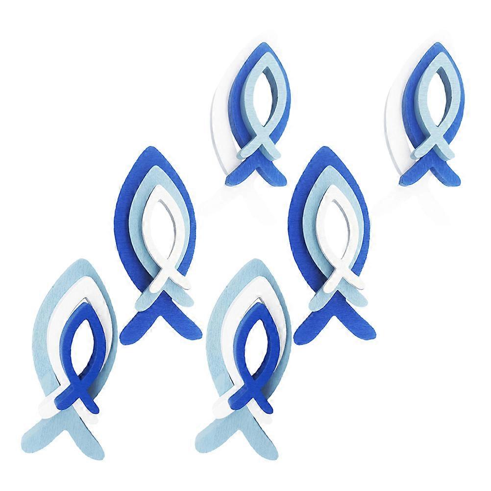 18pcs Beach Ornament Unique Nautical Style Fish Creative Ocean Theme Party Favor