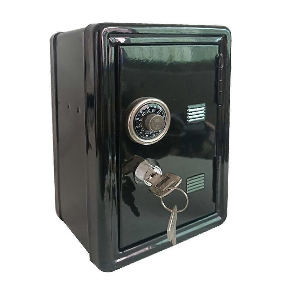 Storage Boxes Miniature Metal Safe Box Creative Iron Piggy Bank for Festive Occasions 12 x 10 x 18cm