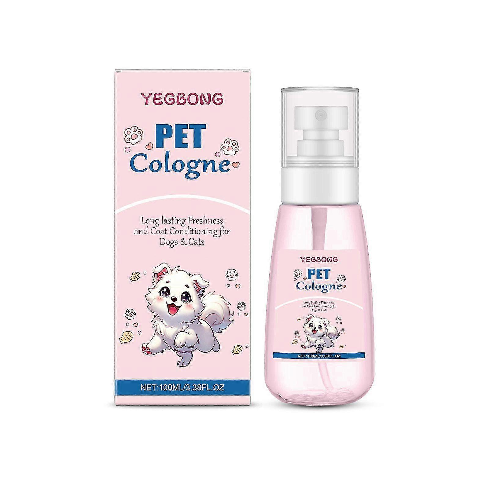 Dog & Cat Perfume Spray - Long Lasting Deodorant | 100ml Travel Size | Hypoallergenic Pet Odor Neutralizer with Aloe Vera & Oatmeal