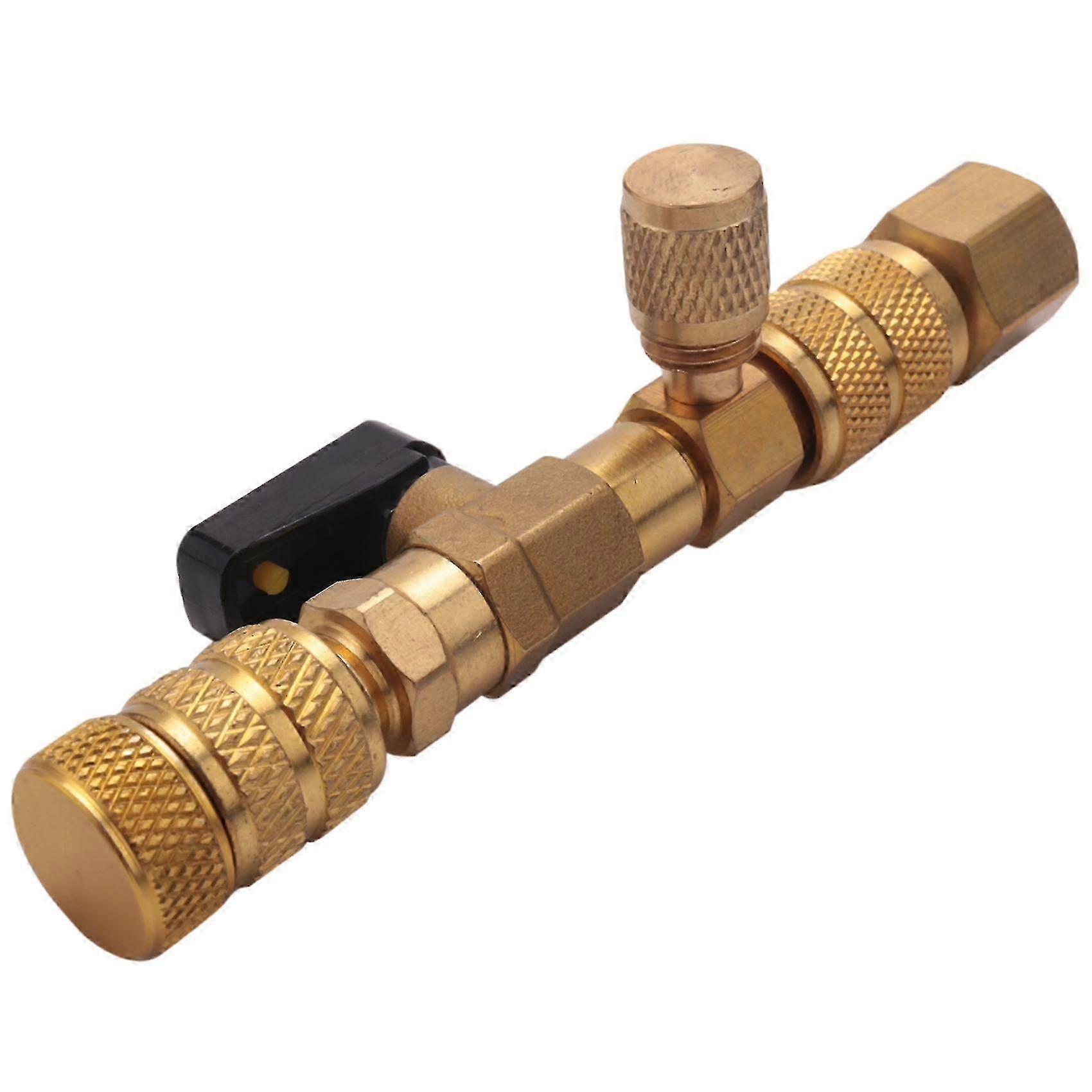 Installer Tool for R410A and R22 HVAC Valves Dual Size SAE Port Core Removal without Loss Edition 0729