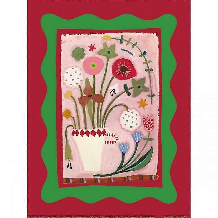 Summer Thornton Flowers In A Cup Paper Print