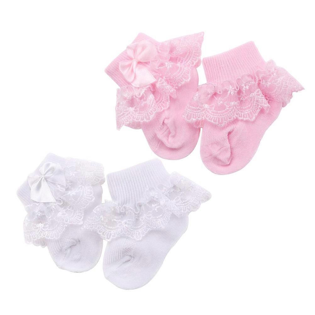 Baby Lace Socks, Warm and Comfortable with Cute Bow Design, Ideal for Toddlers