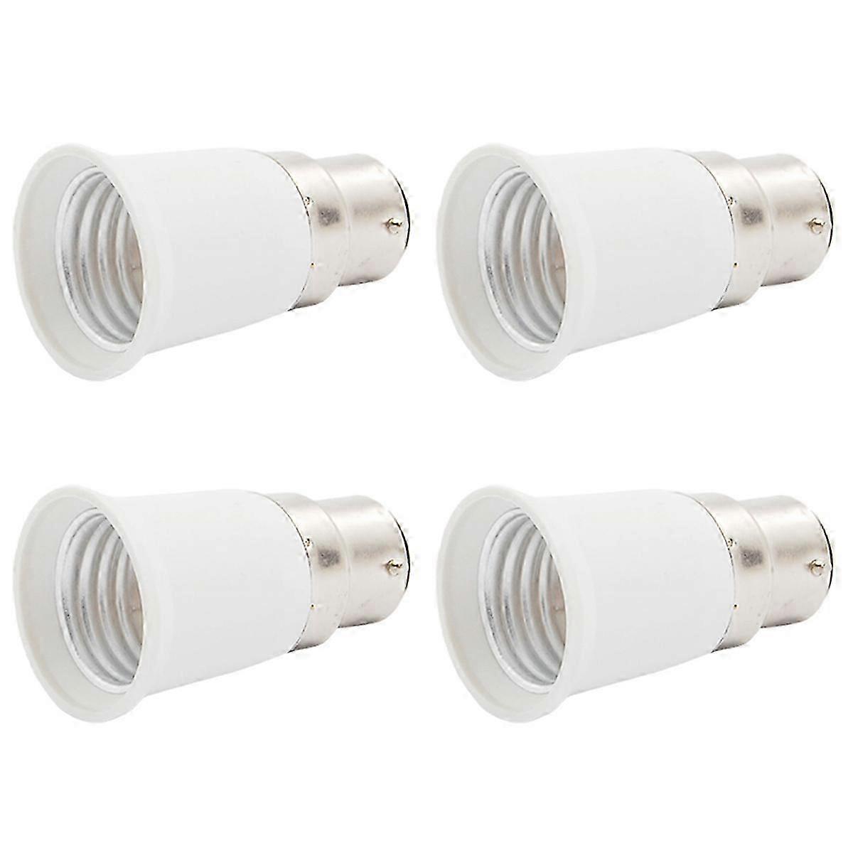 4X B22 to E27 Light Lamp Bulb Socket Adapter Convertor