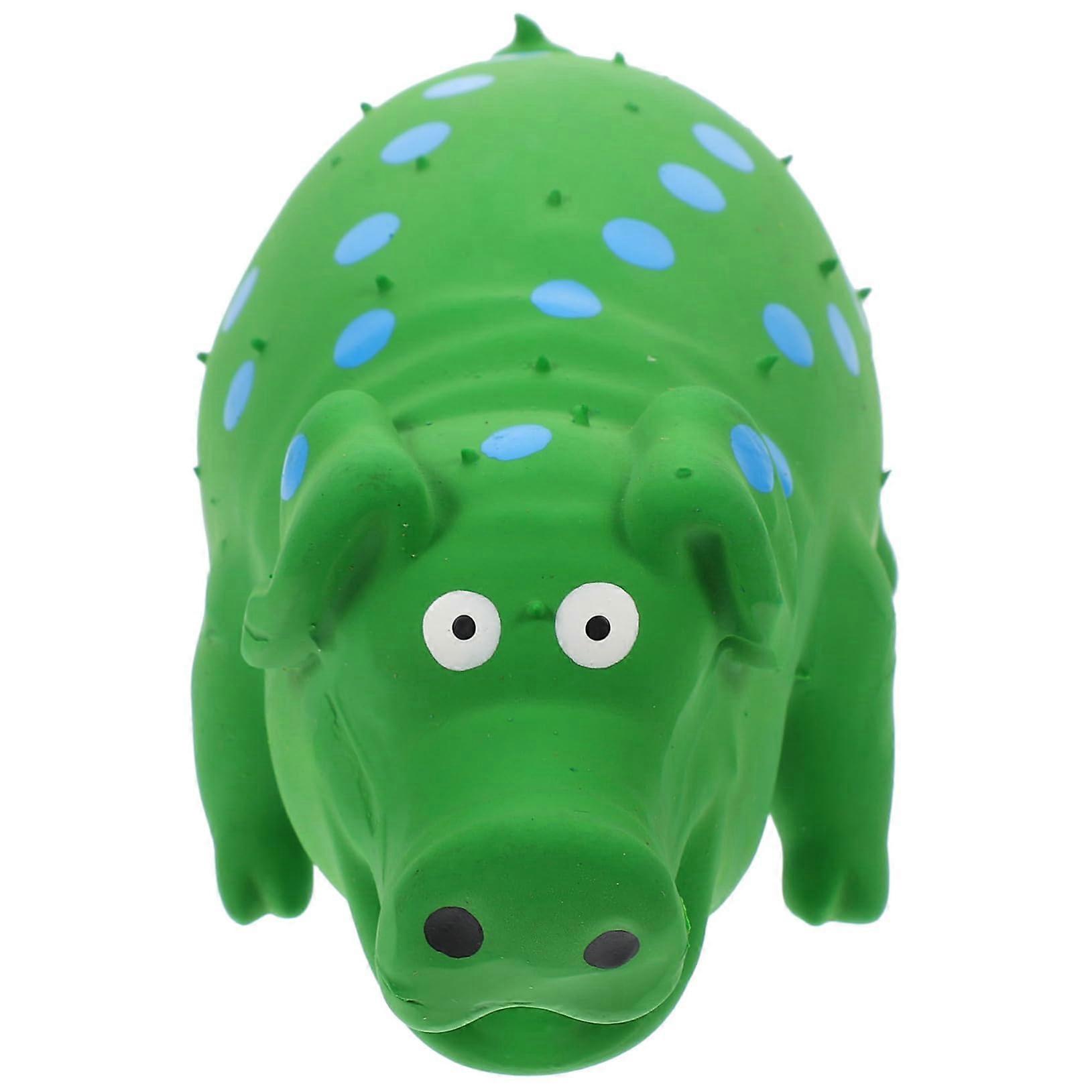 Chew toy for squeaky plush toy in pig design, small and durable for training and dental care, promotes health and playtime fun.