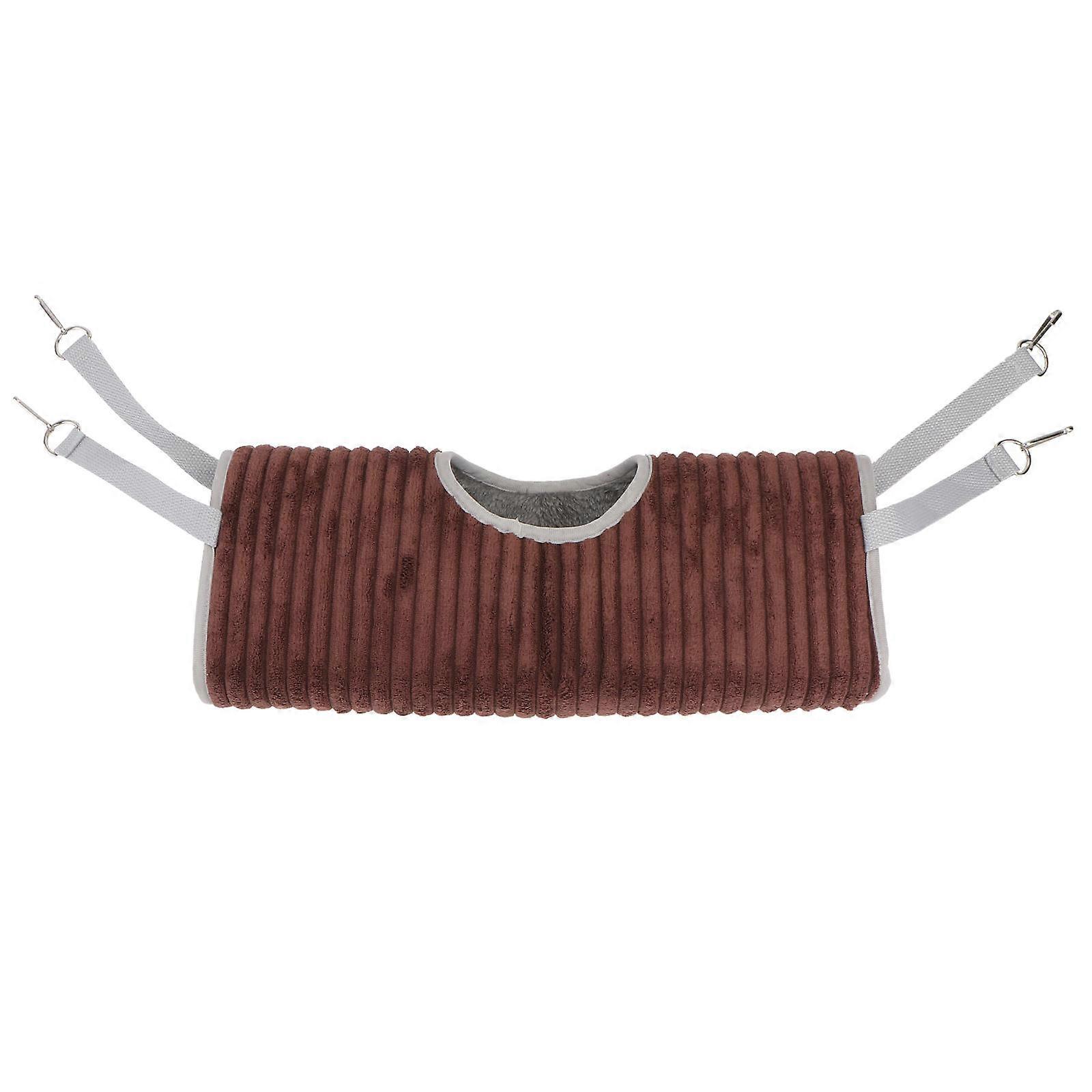 It sounds like you're referring to a **Winter Hanging Pet Sleeping Pouch** — a cozy, soft plush bed designed for small pets like hamsters, squirrels,