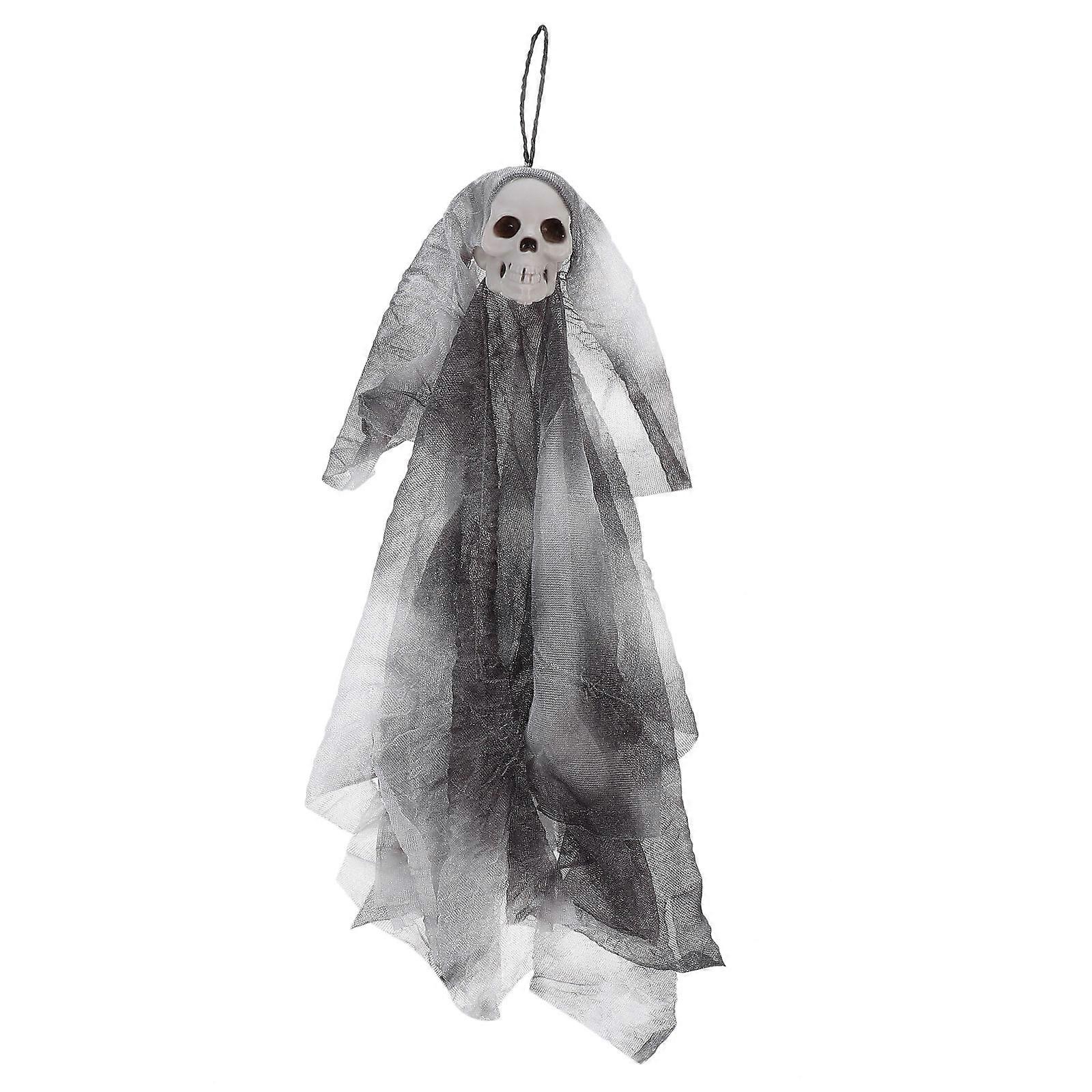 Horror Style Halloween Hanging Skull Ghost Pendant For Party Organizers 40X4.5CM 1Pcs