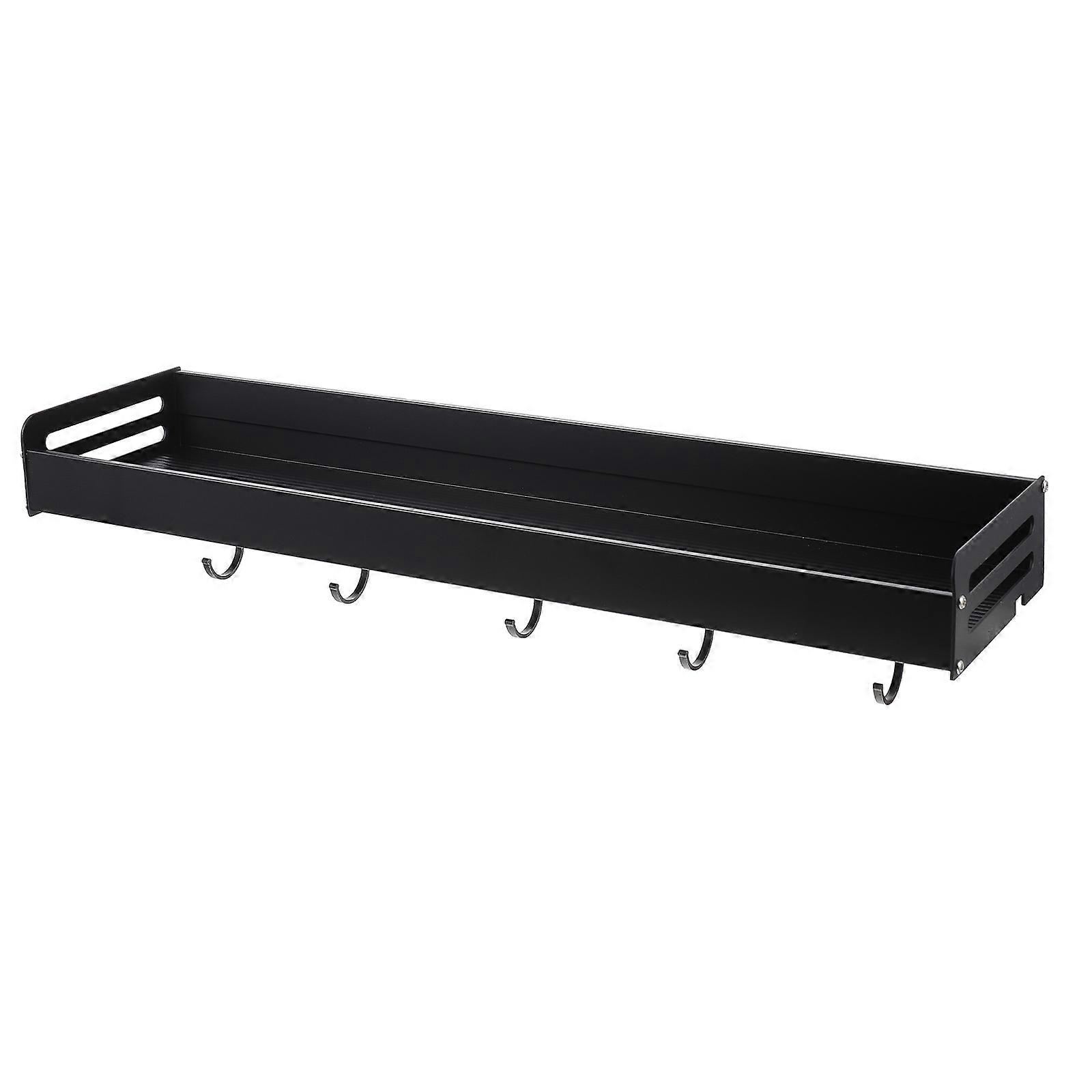 Multi-Functional Wall Mounted Storage Rack For Home Use In Black With Strong Load-bearing Design And 1 Set Capacity