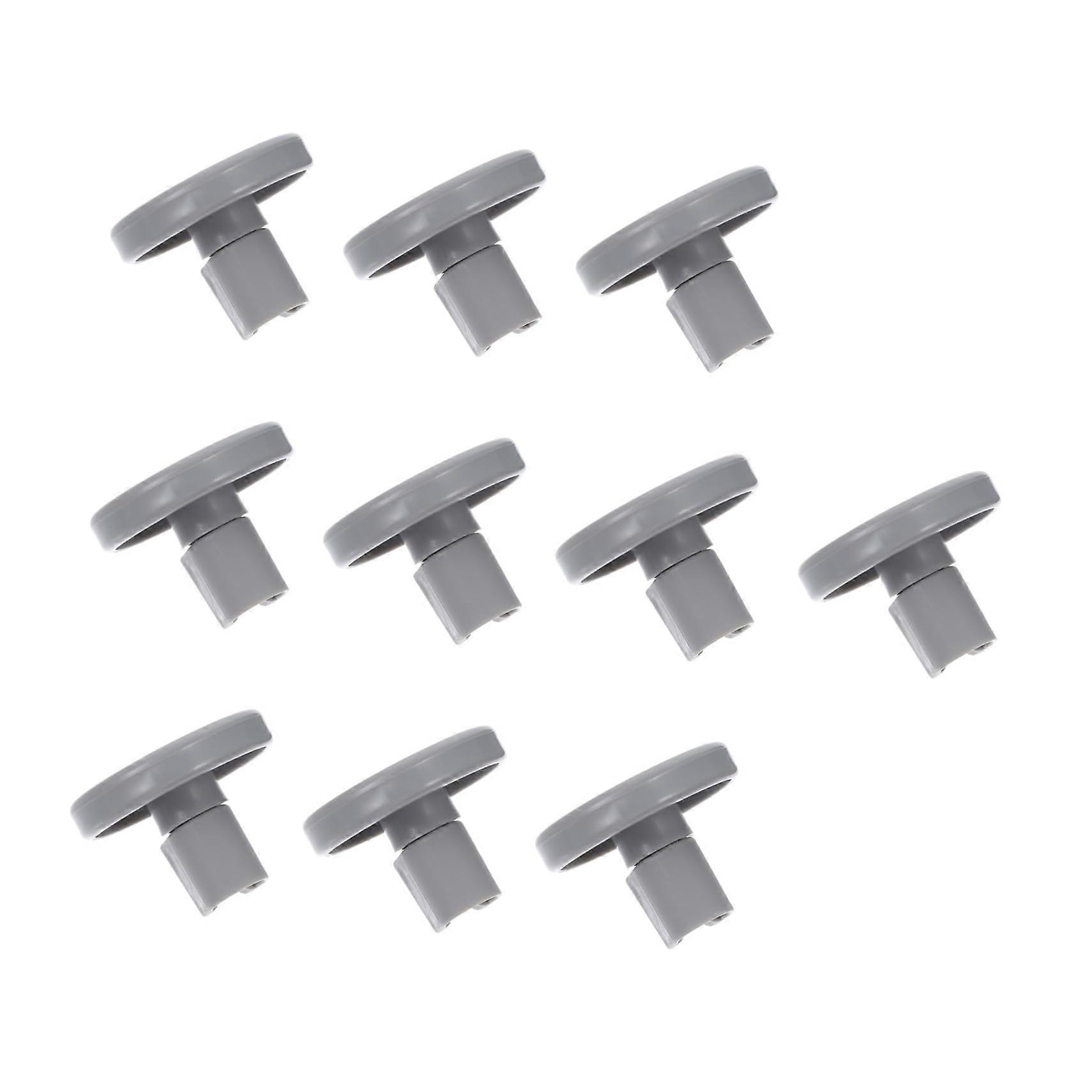 Dishwasher Basket Wheels Set of 10 Grey ABS Bottom Rack Replacement Rollers Universal Fit