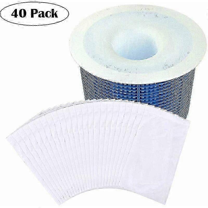 40 Pack Pool Socks for Fine Mesh - Swimming Pools and Spa Filters, Reusable Ultra Fine Mesh for In Ground and Above Ground Pools