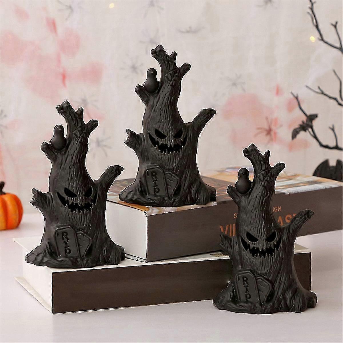 Halloween Ghost Tree LED Glowing Ghost Lights Horror Atmosphere Gift
