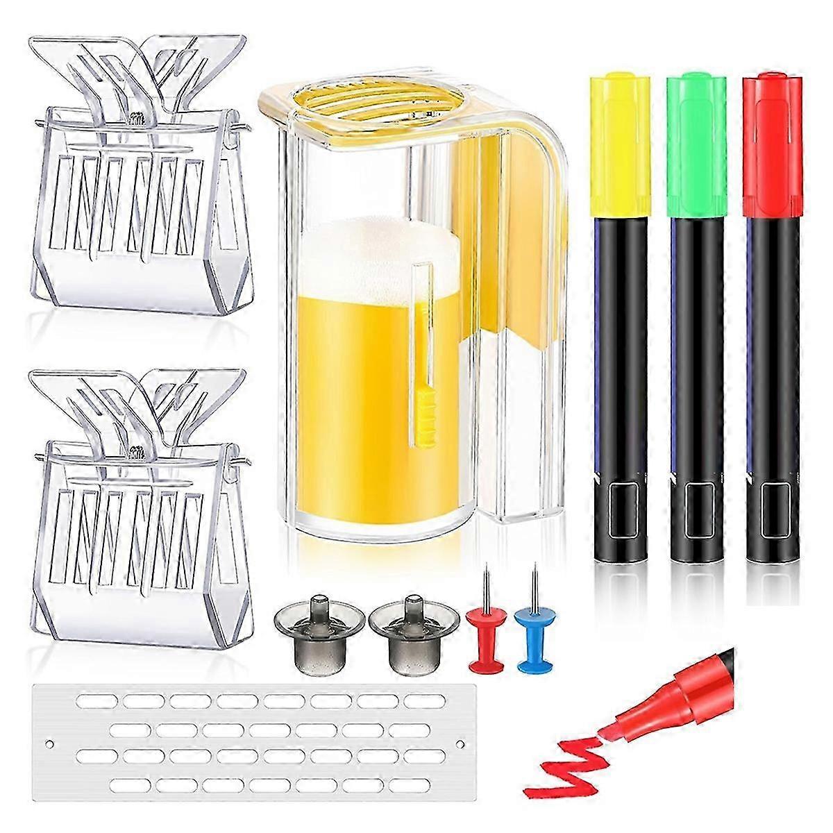 Beekeeping Essential: 11 Pcs Queen Bee Marking Set with Pens & Bottles