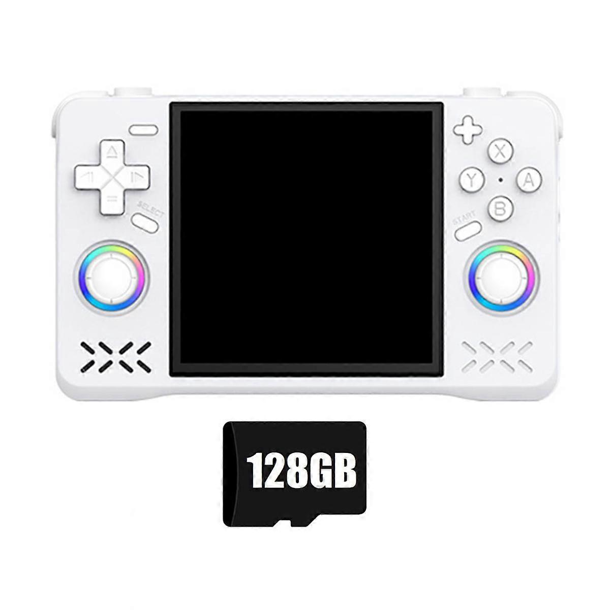 XF40H Retro Handheld Game Console 128G 4.0In IPS Screen Linux Support WiFi RGB 3D Joystick Portable Pocket Game Player E