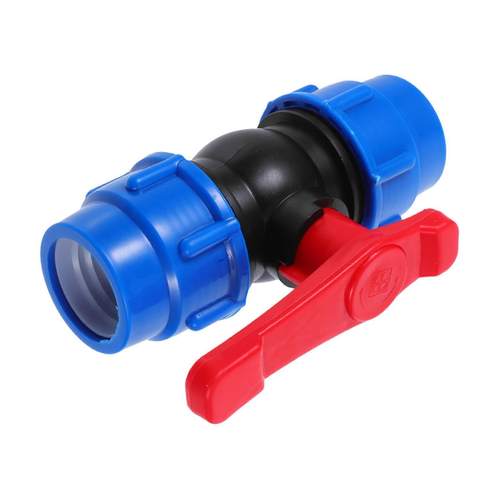 Solid Plastic Hose Shut Off Valve Adapter Quick Connect Coupling for Water Pipes