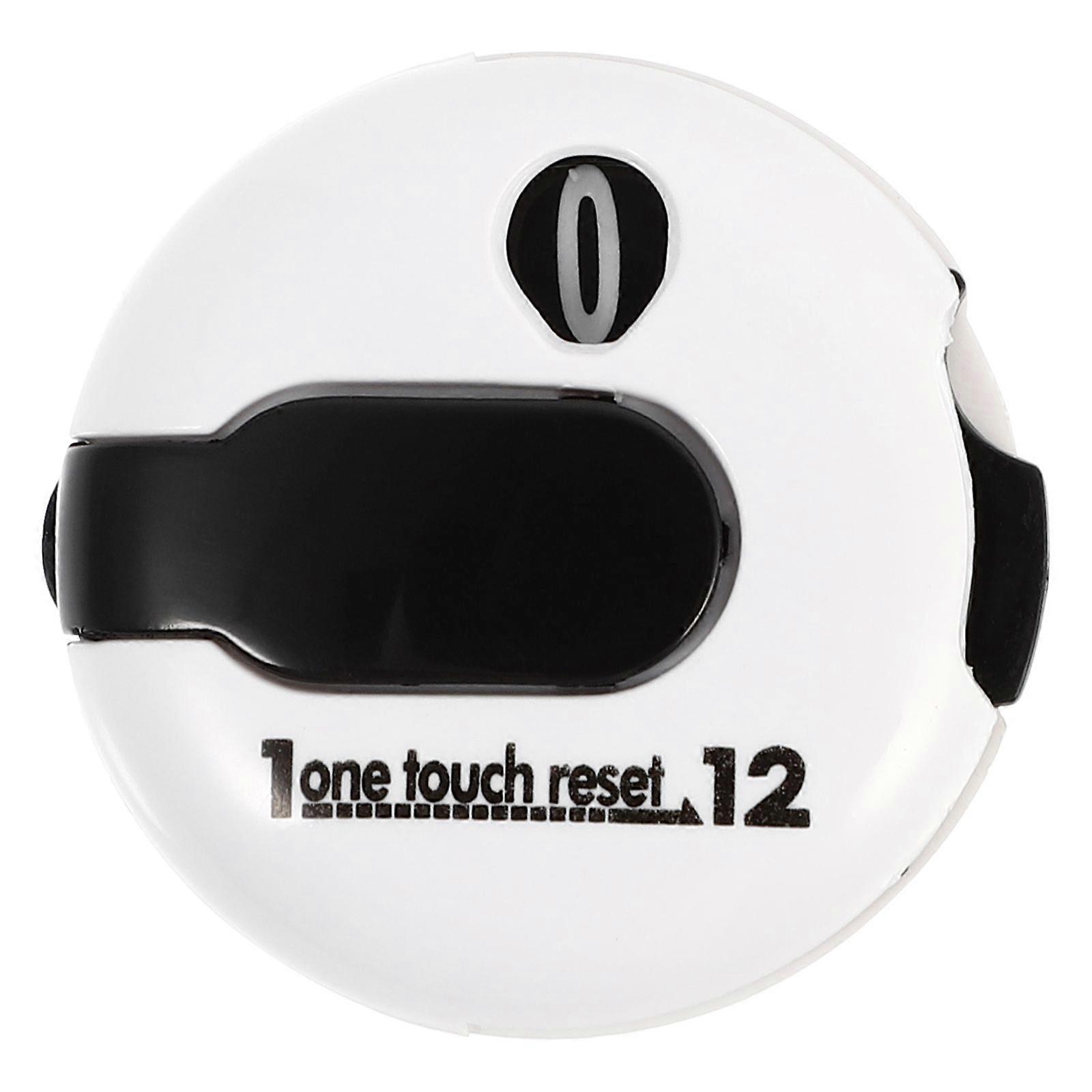 Mini Score Counter with Hat Clip Portable Sports Scoring Device (White)
