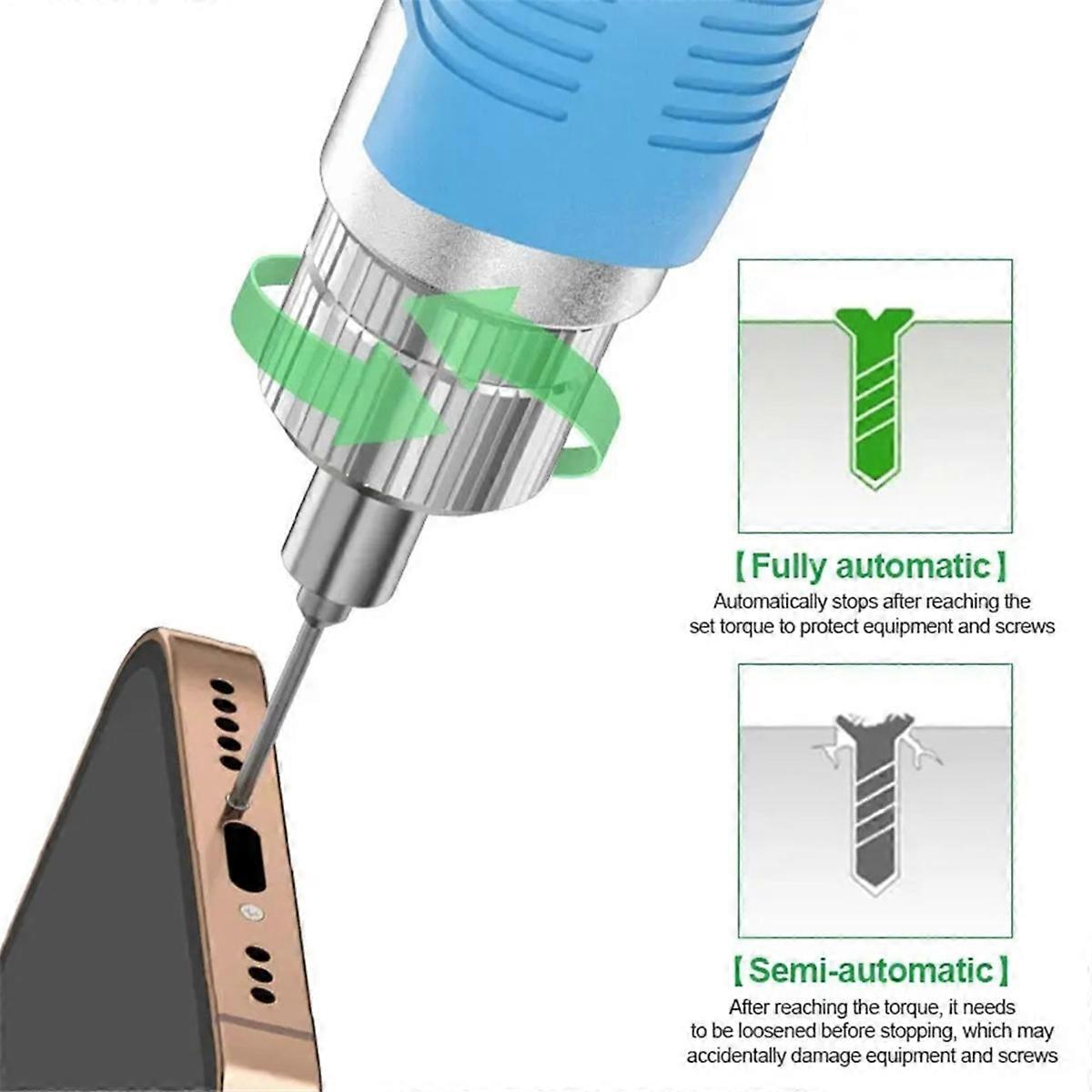 E2 Torque Electric Screwdriver Set Forward and Reverse Rotation Repair Tools for Phone Glasses PC W