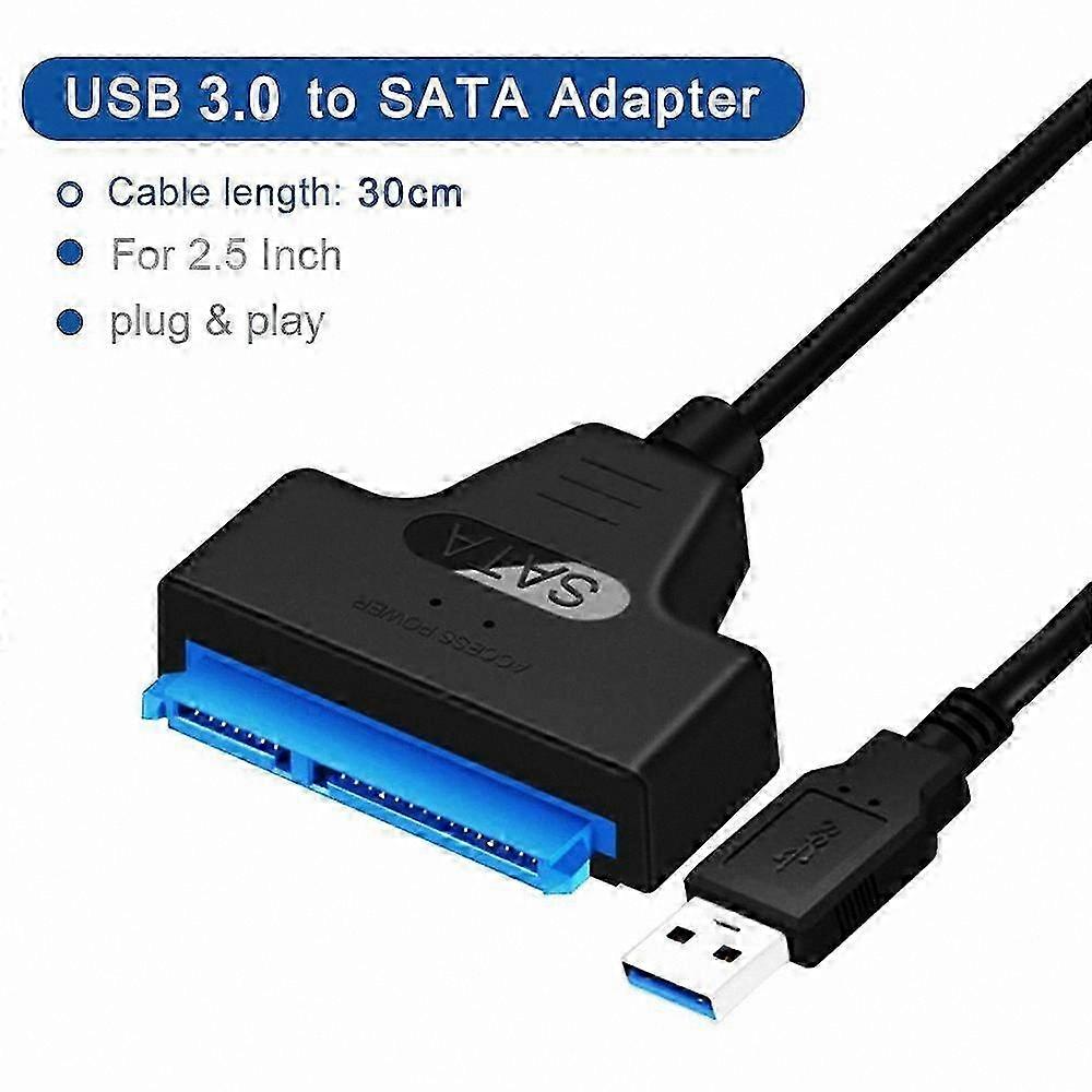 22Pin SATA to USB 2.0 Adapter Cable for 2.5" HDD/SSD with Driver Support