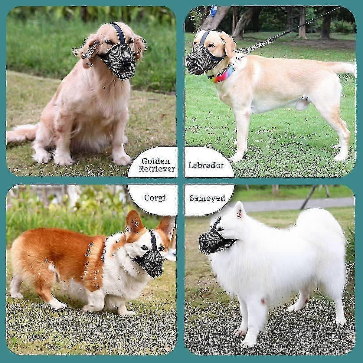 Anti-Poison Bait Dog Muzzle with Adjustable Straps for Training Outdoor Safety