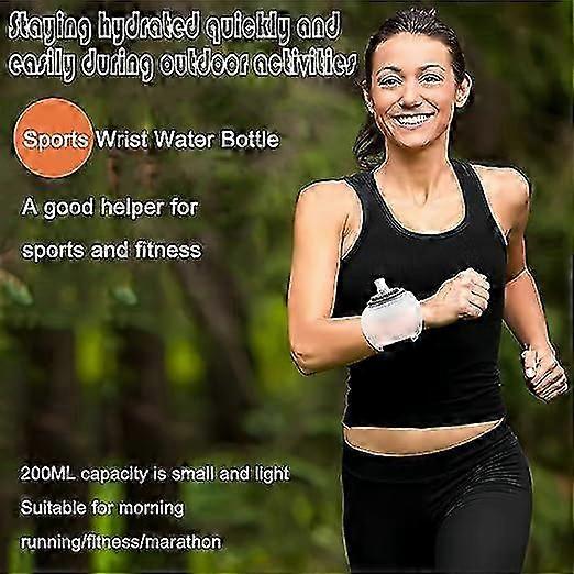 Running Water Bottle Portable Wrist Water Bottle Outdoor Running Wr...