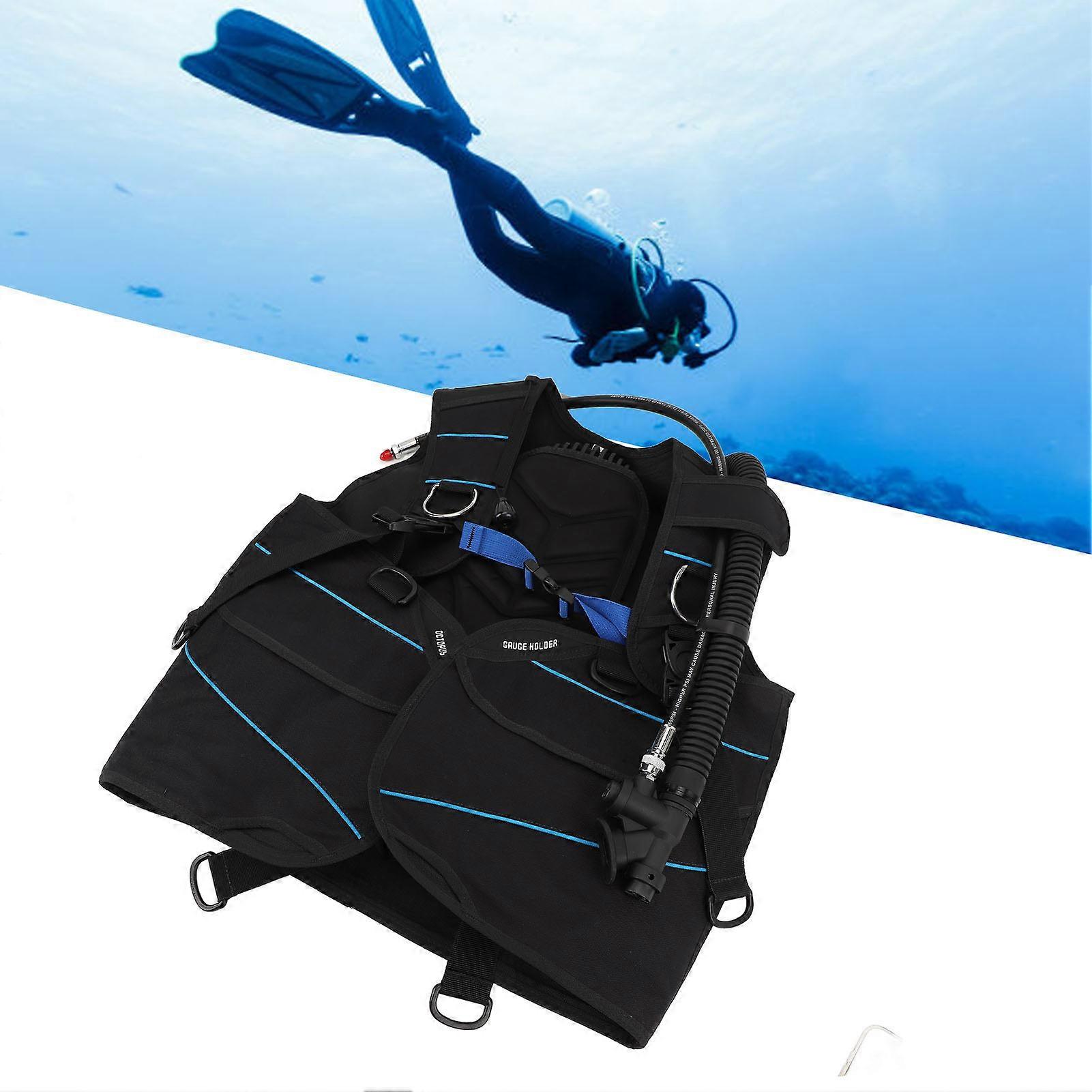 Lightweight Adjustable Scuba Diving BCD Jacket, Nylon L Size