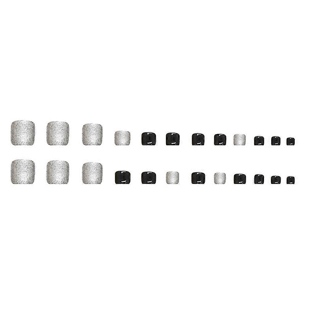 24PCS Fake Toe Nails - High Simulation & Durable for Perfect DIY Manicure