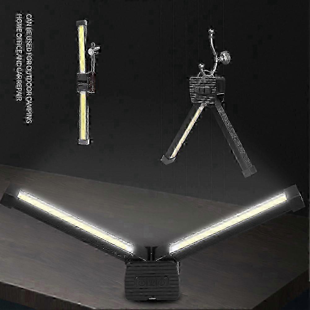 2025 Upgraded Gym Lamp For Posing 7 Level Dimming LED Work Light Magnetic Hanging Hook Camping Flashlight USB C Rechargeable For Gym Lighting