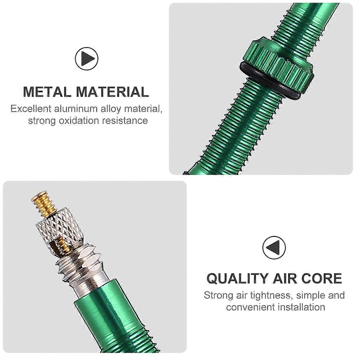 Cyclists' Tubeless Air Inflator For Mountain Bicycles Featuring Green O-Shaped Ring Design 1PC
