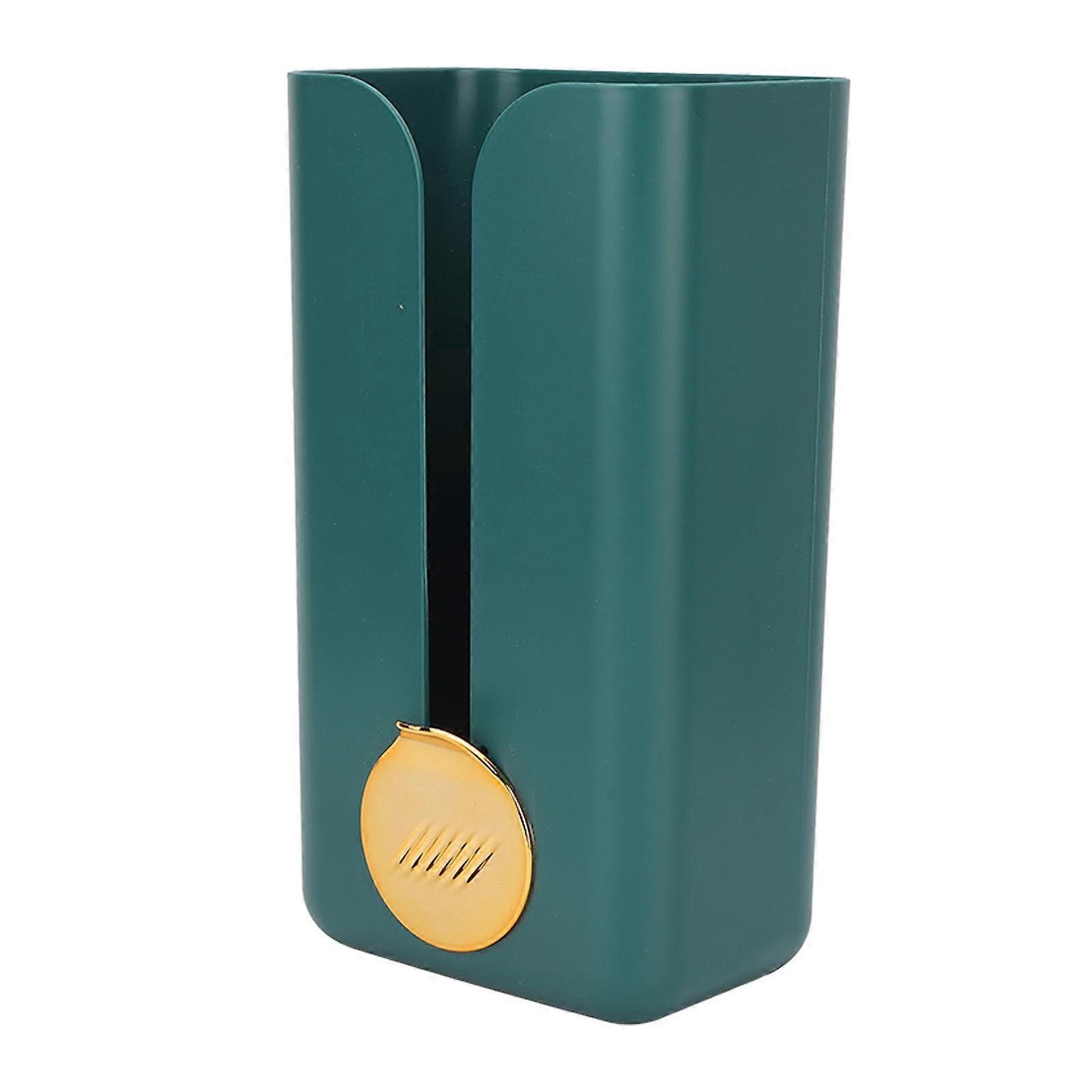 Wall Mounted Green Gold ABS Tissue Holder Open Design for Dorm