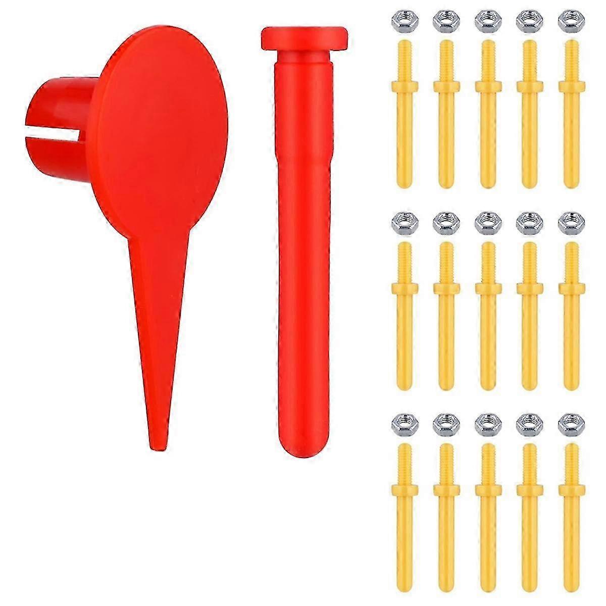 15pcs Wheel Parts with Prize Wheel Pointer - Reusable Replacement Wheel Pegs for Prize Wheel