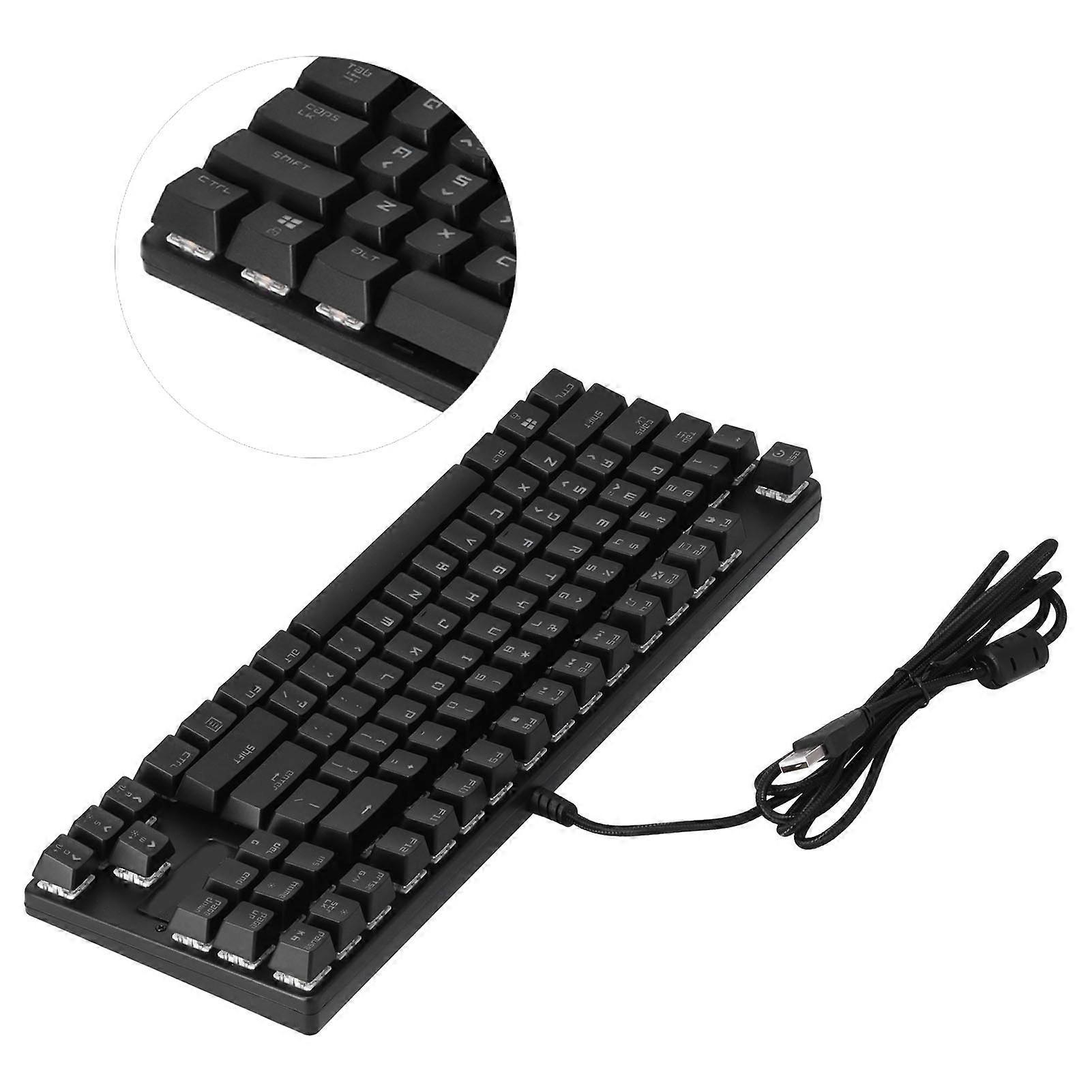 MAGIC REFINER Clavier mécanique RVB 87 touches Interrupteur vert USB